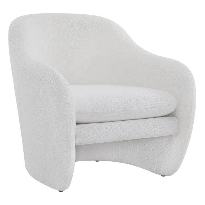 Veryyun Upholstered Barrel Accent Armchair For Modern Living