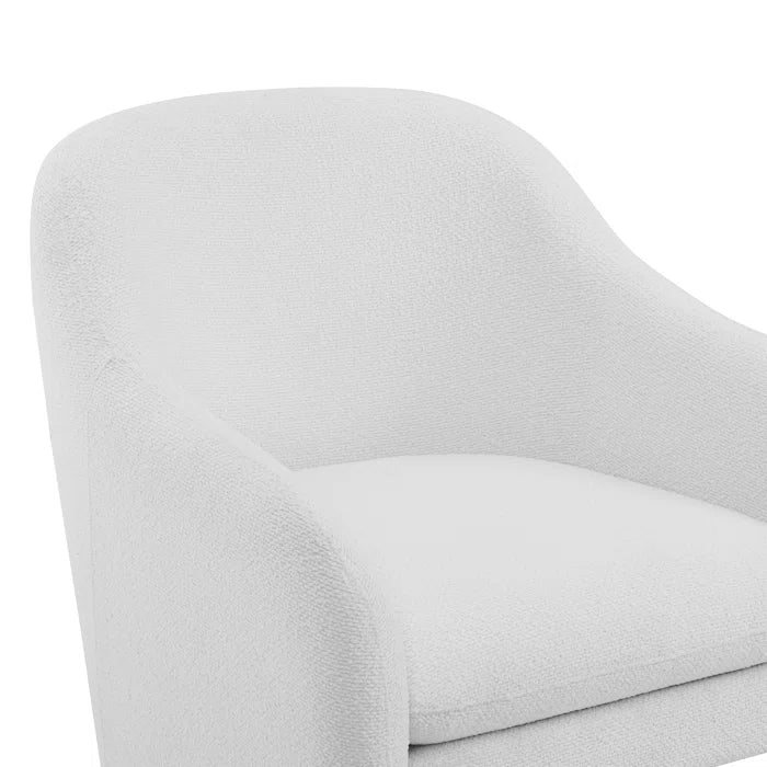 Veryyun Upholstered Barrel Accent Armchair For Modern Living