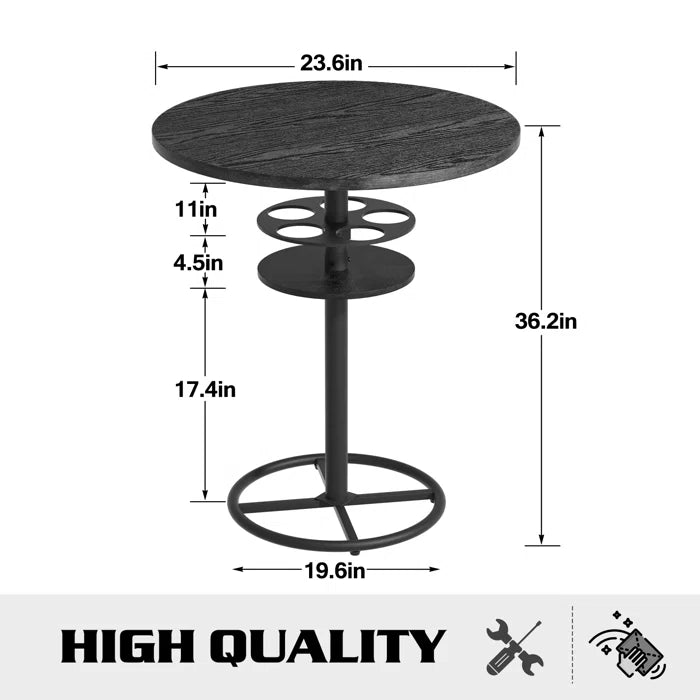 Gasterty 2 Seater Pedestal Dining Set - Wooden Bazar