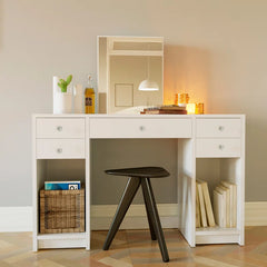 Labus Large Modern Makeup Vanity Table - Wooden Bazar