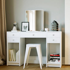 Labus Large Modern Makeup Vanity Table - Wooden Bazar