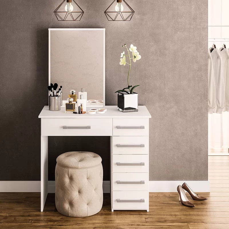 Ellavya Modern Makeup Vanity Table - Wooden Bazar