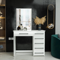 Ellavya Modern Makeup Vanity Table - Wooden Bazar