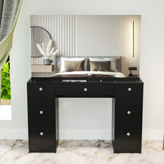 Shortinen Venus Large Modern Makeup Vanity with Wide Mirror