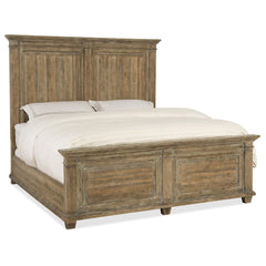 Laurier King Panel Bed - Wooden bazar