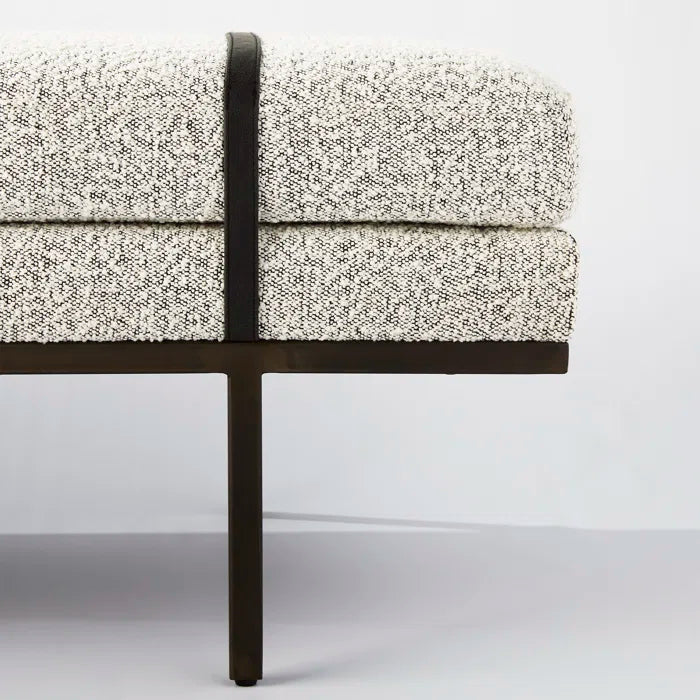 Jalpaan Polyester Blend Upholstered Bench - Wooden Bazar