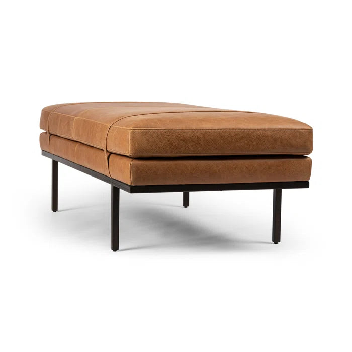 Jalpaan Polyester Blend Upholstered Bench - Wooden Bazar