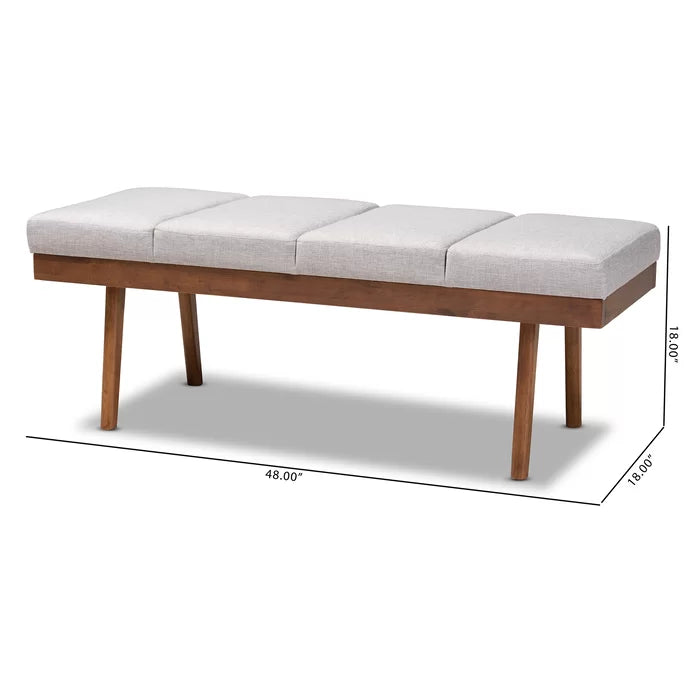 Shelinter Polyester Upholstered Bench - Wooden Bazar