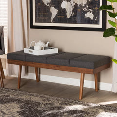 Shelinter Polyester Upholstered Bench - Wooden Bazar
