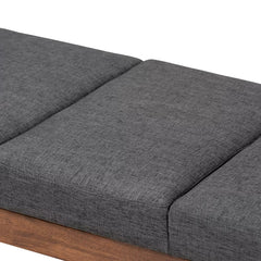 Shelinter Polyester Upholstered Bench - Wooden Bazar