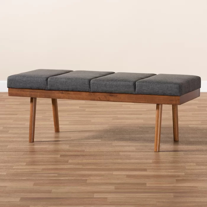 Shelinter Polyester Upholstered Bench - Wooden Bazar