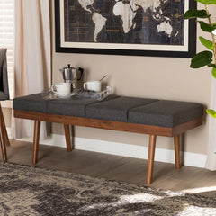 Shelinter Polyester Upholstered Bench - Wooden Bazar