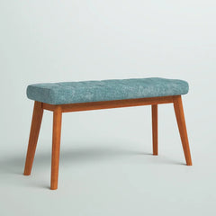 Halepinio  Polyester Upholstered Bench - Wooden bazar