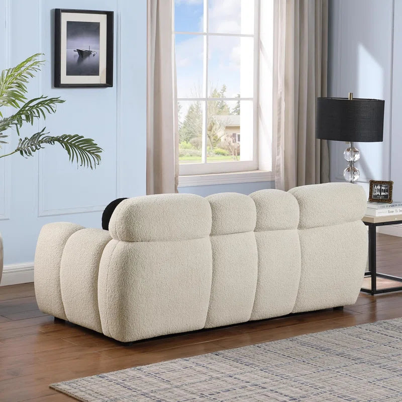 Bouclen Fabric Triple And Double Luxury Sofa Set