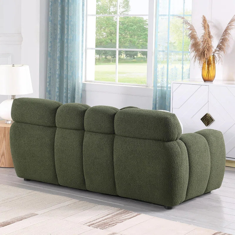 Bouclen Fabric Triple And Double Luxury Sofa Set