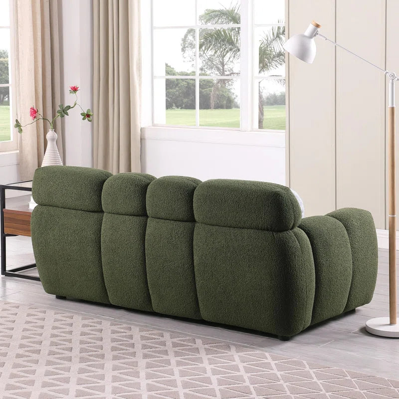 Bouclen Fabric Triple And Double Luxury Sofa Set