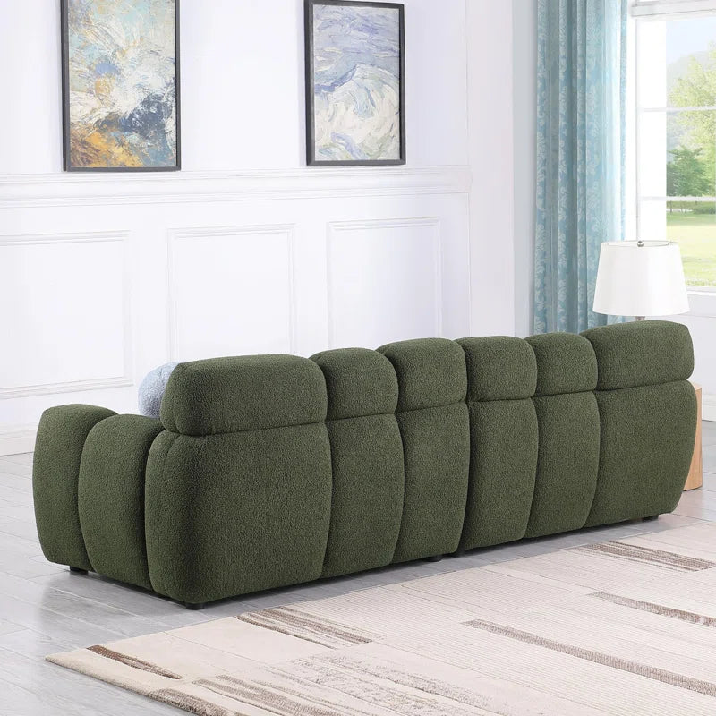 Bouclen Fabric Triple And Double Luxury Sofa Set