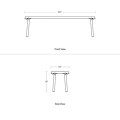 Jasher Branch Bench - Wooden Bazar