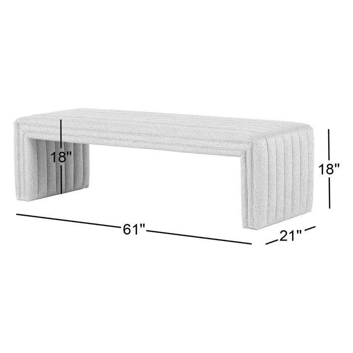 Vartul Upholstered Bench - Wooden bazar