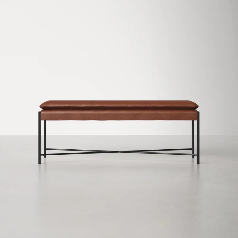 Vegan Leather Bench Vegan Leather Bench - Wooden Bazar