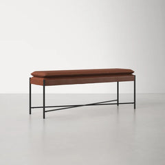 Vegan Leather Bench Vegan Leather Bench - Wooden Bazar