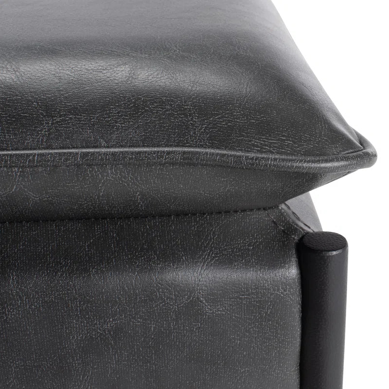 Vegan Leather Bench Vegan Leather Bench - Wooden Bazar