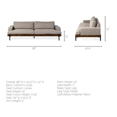 Modern Sofa – Stylish 2-Seater for Living