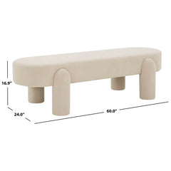 Qastil Upholstered Bench - Wooden Bazar