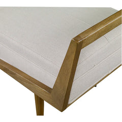 Shardaan Polyester Blend Upholstered Bench - wooden Bazar