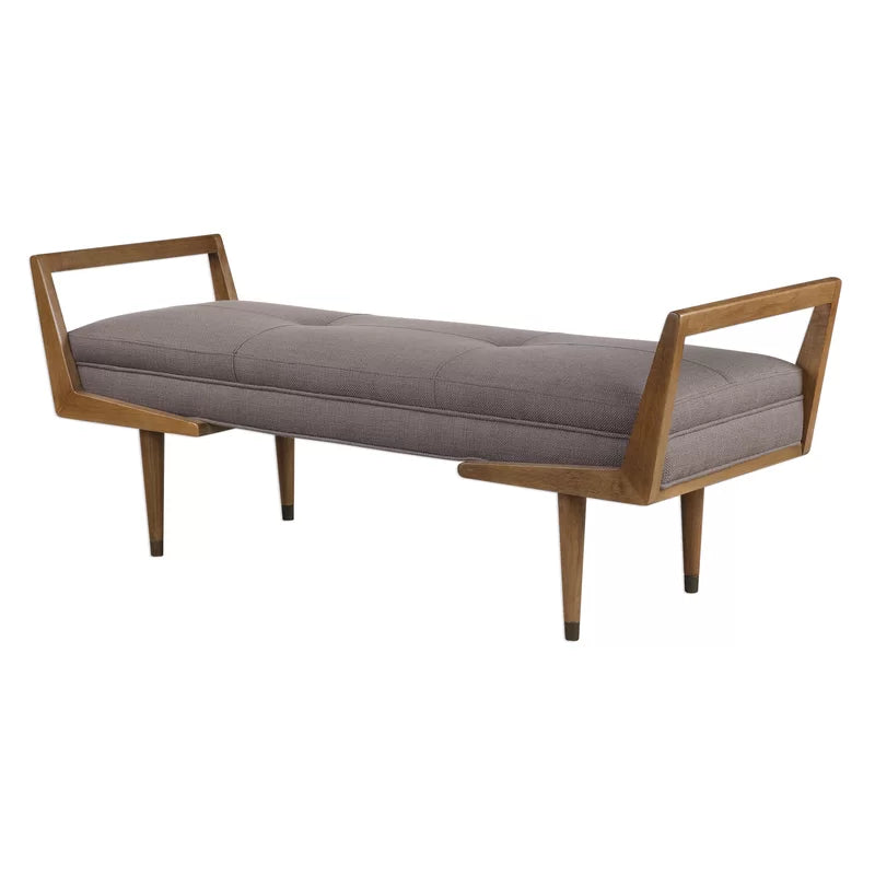 Shardaan Polyester Blend Upholstered Bench - wooden Bazar