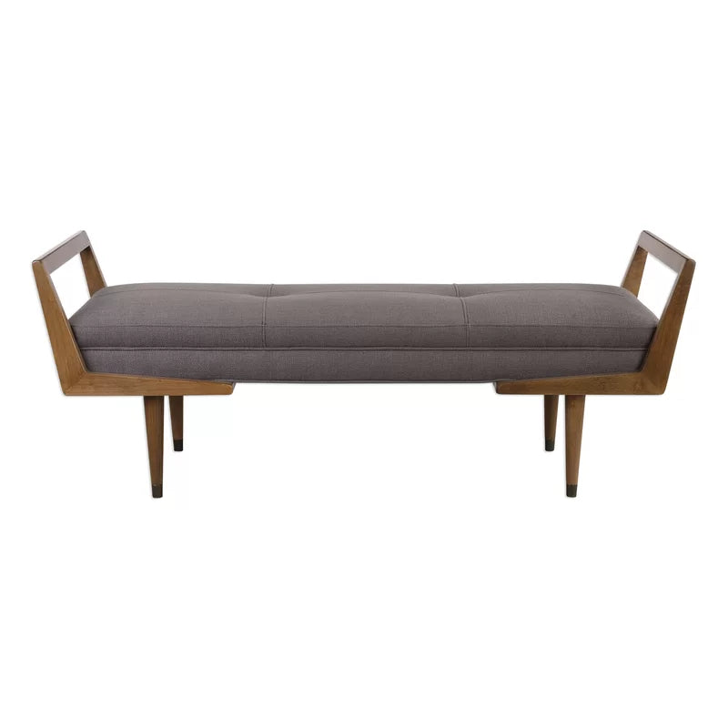 Shardaan Polyester Blend Upholstered Bench - wooden Bazar