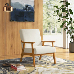 Kakoon Modern Upholstered Armchair - Wooden Bazar