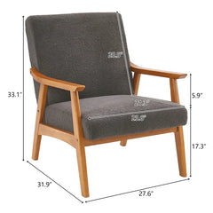 Kakoon Modern Upholstered Armchair - Wooden Bazar