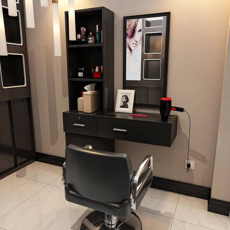 Dejox Wall-Mount Makeup Vanity Dressing Table with Drawers