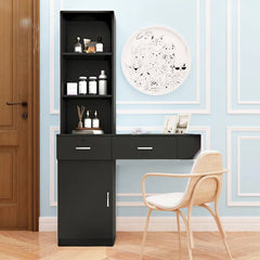 Dejox Wall-Mount Makeup Vanity Dressing Table with Drawers