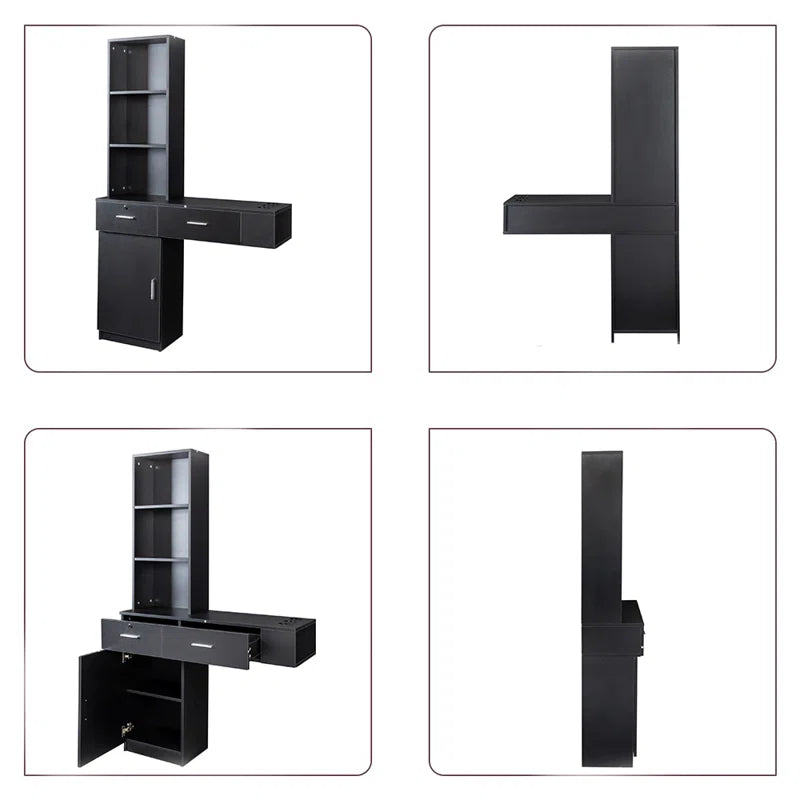 Dejox Wall-Mount Makeup Vanity Dressing Table with Drawers