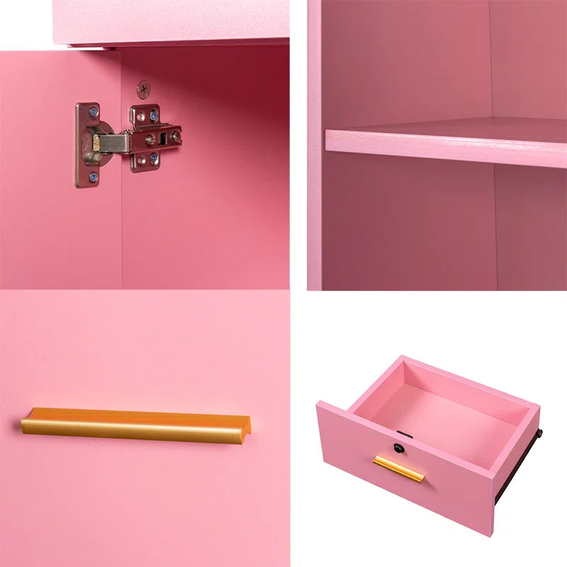 Dejox Wall-Mount Makeup Vanity Dressing Table with Drawers