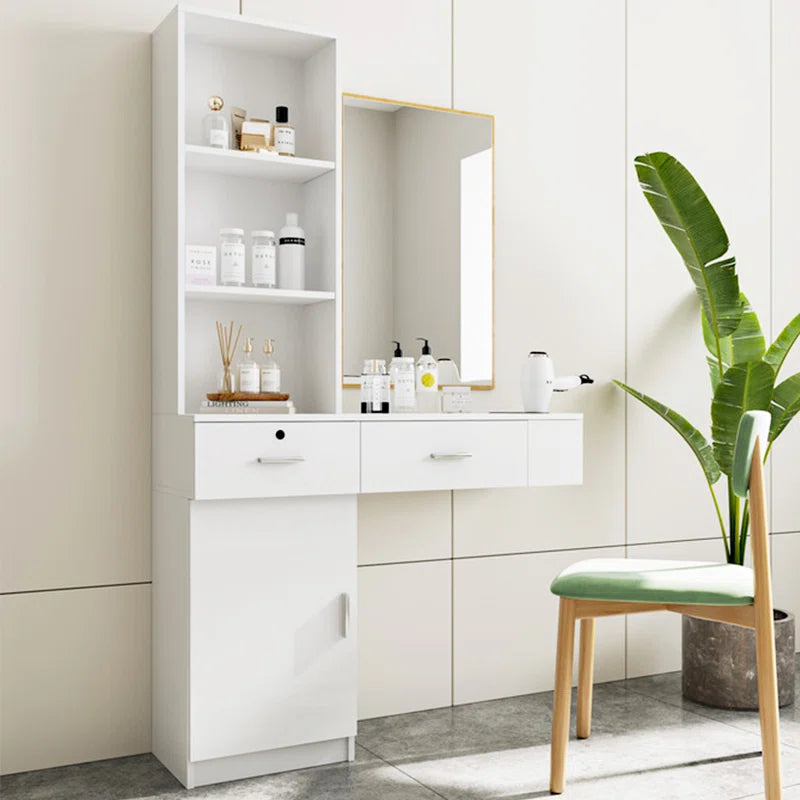 Dejox Wall-Mount Makeup Vanity Dressing Table with Drawers
