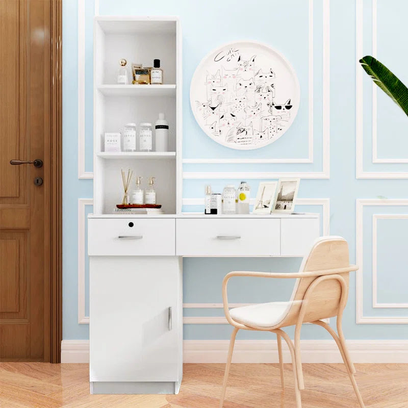 Dejox Wall-Mount Makeup Vanity Dressing Table with Drawers