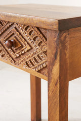 Hiana Solid Wood Bedside Table - Wooden bazar