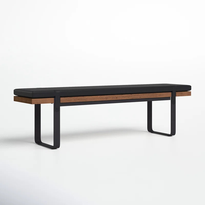 Shaloon  Upholstered Bench - Wooden Bazar