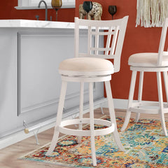 Bruningz Swivel Upholstered Counter and bar Stool