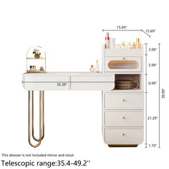Buckey Elegant Fusion Wooden Vanity with Glass Cabinet