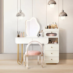 Buckey Elegant Fusion Wooden Vanity with Glass Cabinet