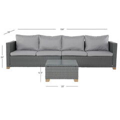 Burckhardo 3 - Piece Living Room Luxury Sofa Set