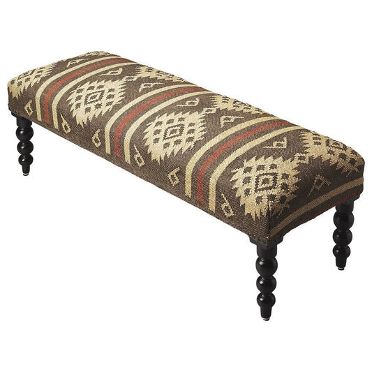 Anslie New Beautifully Crafted Upholdstered Bench - Wooden Bazar