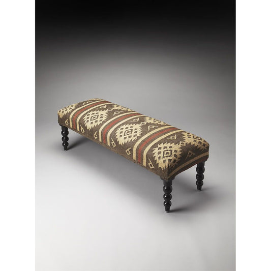 Anslie New Beautifully Crafted Upholdstered Bench - Wooden Bazar