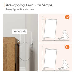 Kanord Extendable Makeup Vanity with 3 Drawers and 2 Acrylic Doors