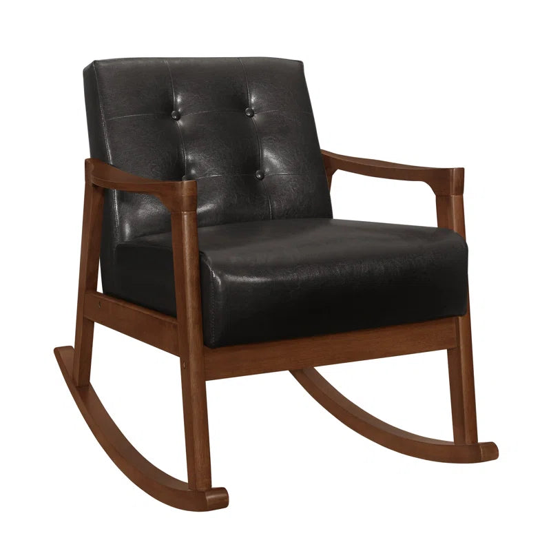 Herry Solid Wood Rocking Chair for Modern Living - Wooden Bazar