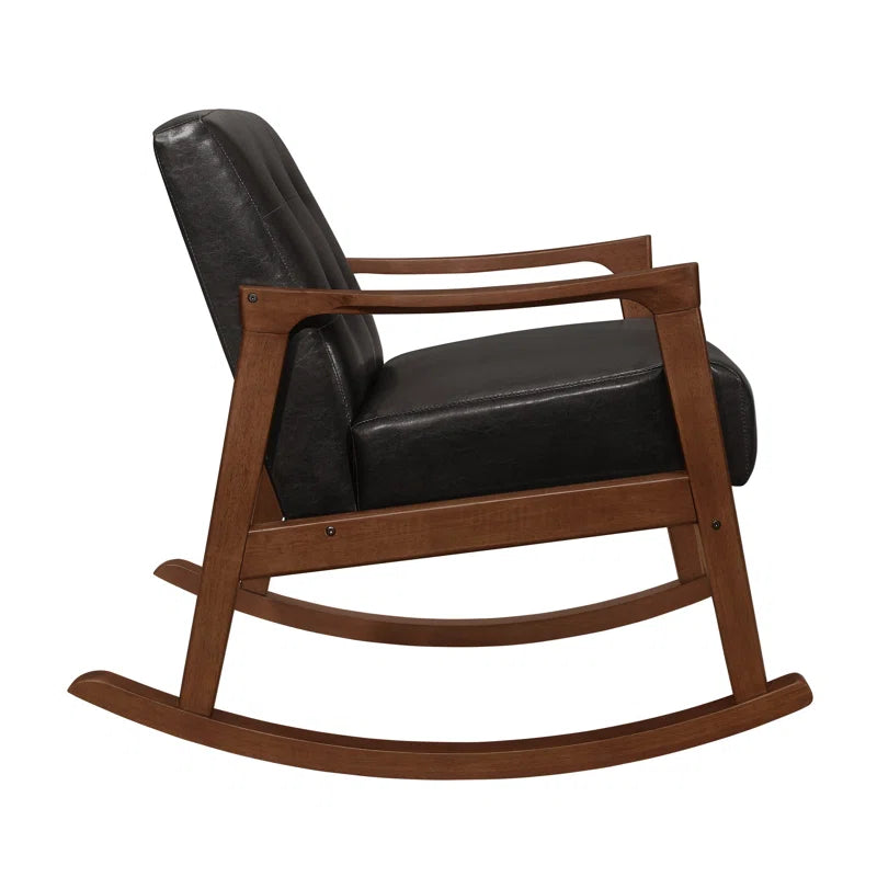 Herry Solid Wood Rocking Chair for Modern Living - Wooden Bazar